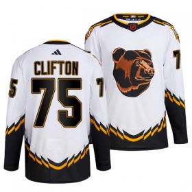 Boston Bruins Connor Clifton Adidas 2022-23 Reverse Retro 2.0 Weiss Trikot Authentic - Herren